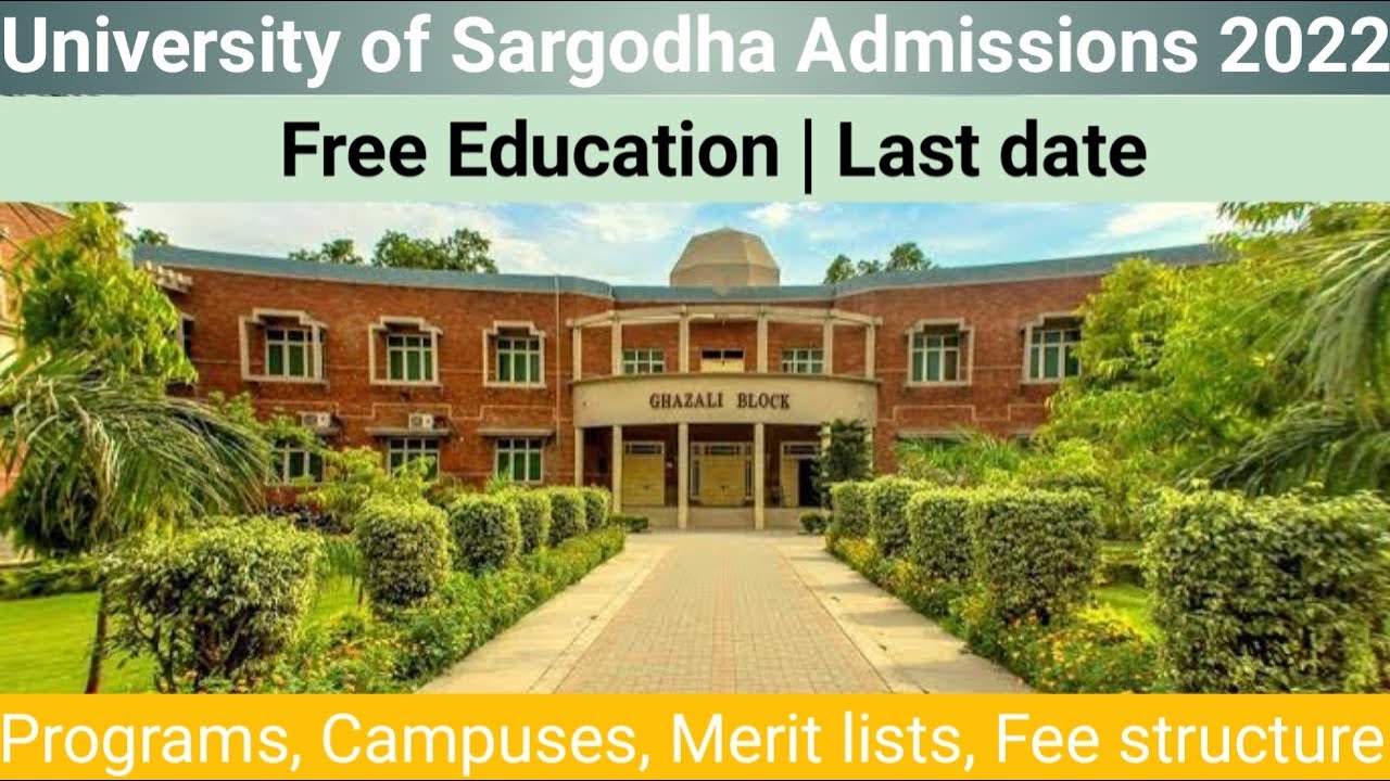 How to get admission in Sargodha University| SU admissions spring 2022| UOS MA\MSc admissions