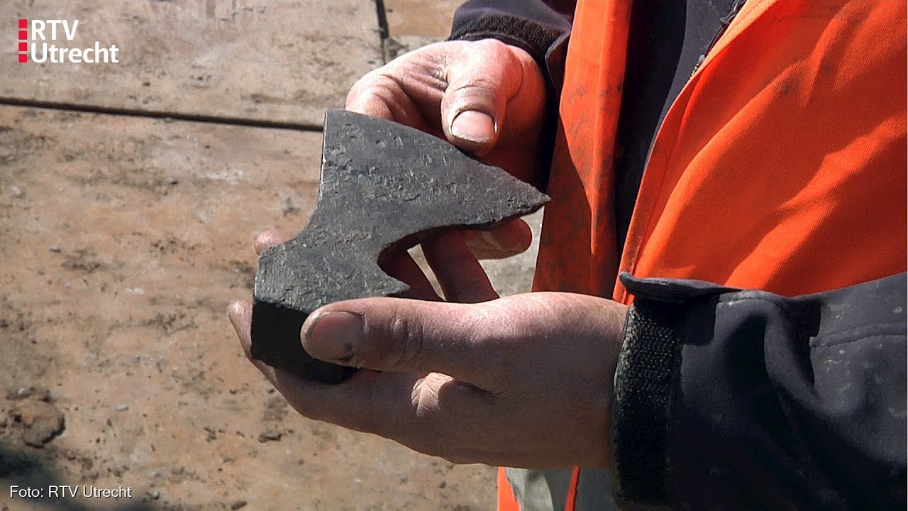 Vikingschip Leidsche Rijn voor één dag uitgegraven [RTV Utrecht]