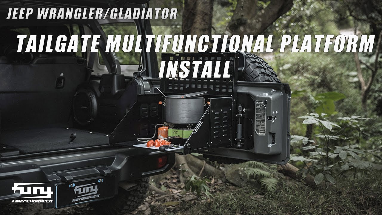 HOW TO INSTALL FURY JEEP WRANGLER JL   Tailgate folding table