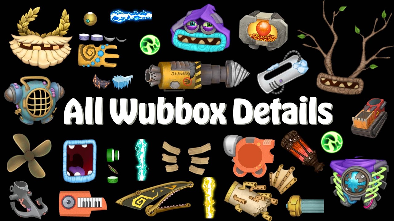 ALL Wubbox Details Construction (All Epics / Rares / Commons) | My Singing Monsters