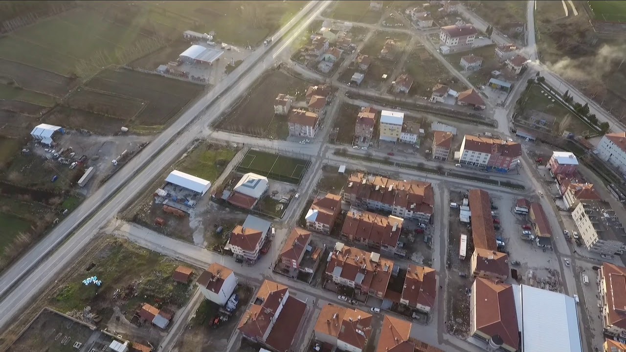 Bursa Harmancik ilçesi havadan görünüm
