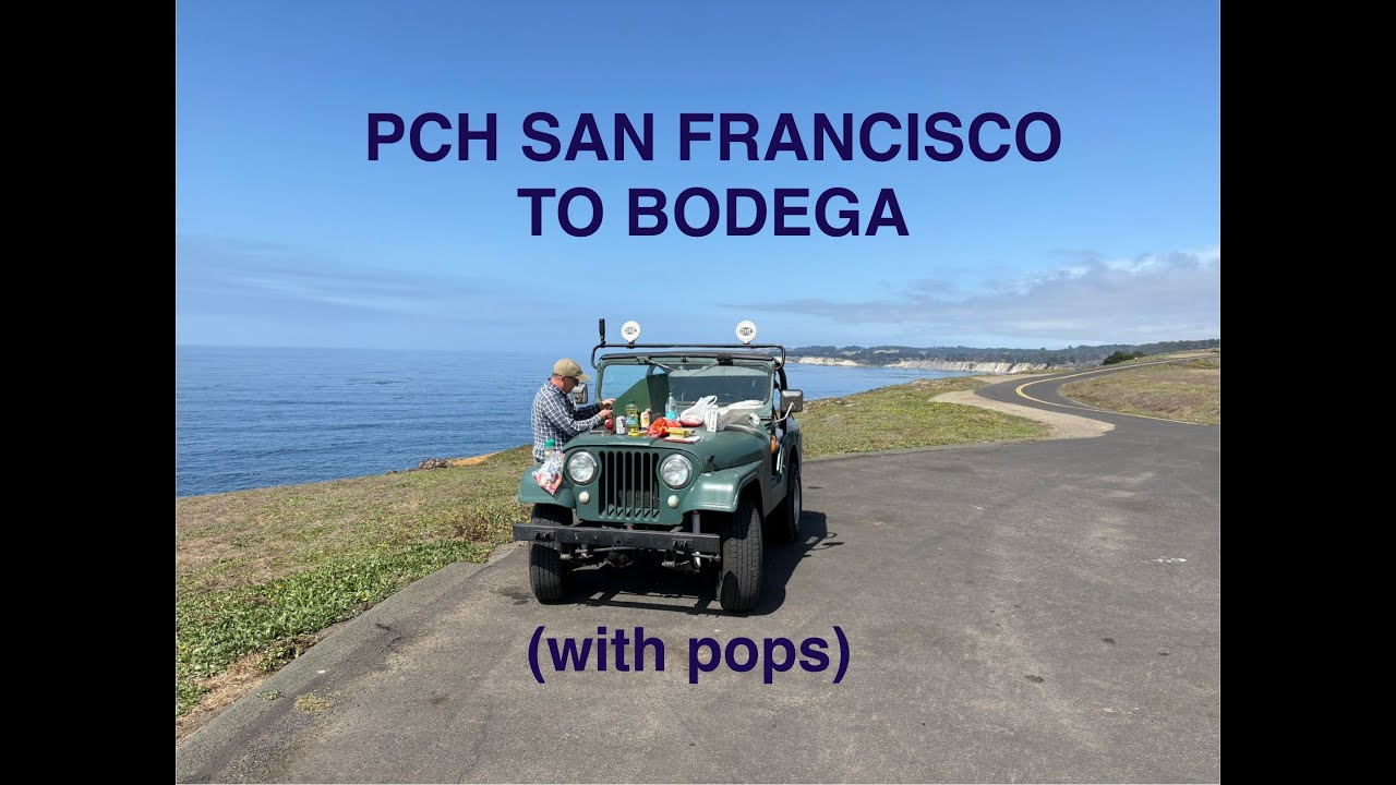 San Francisco headed north with the Jeep CJ5