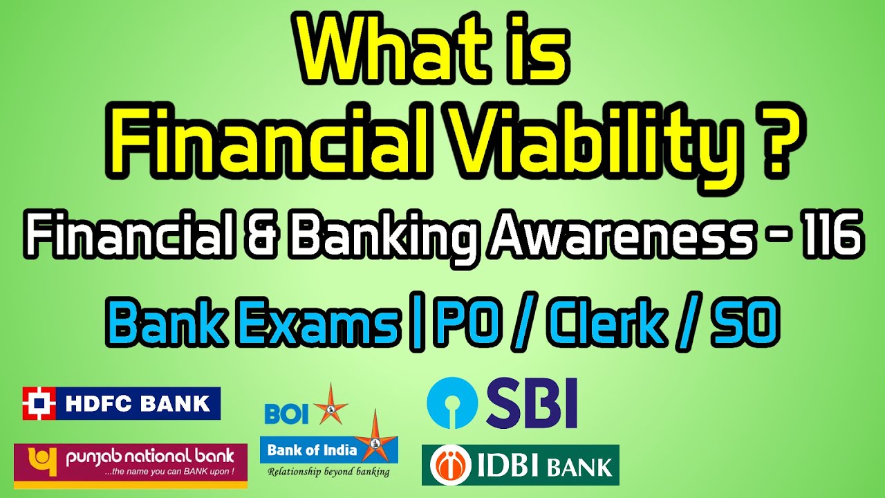 What is Financial Viability ? | Financial & Banking Awareness - 116 | Bank Exams | PO / Clerk / SO