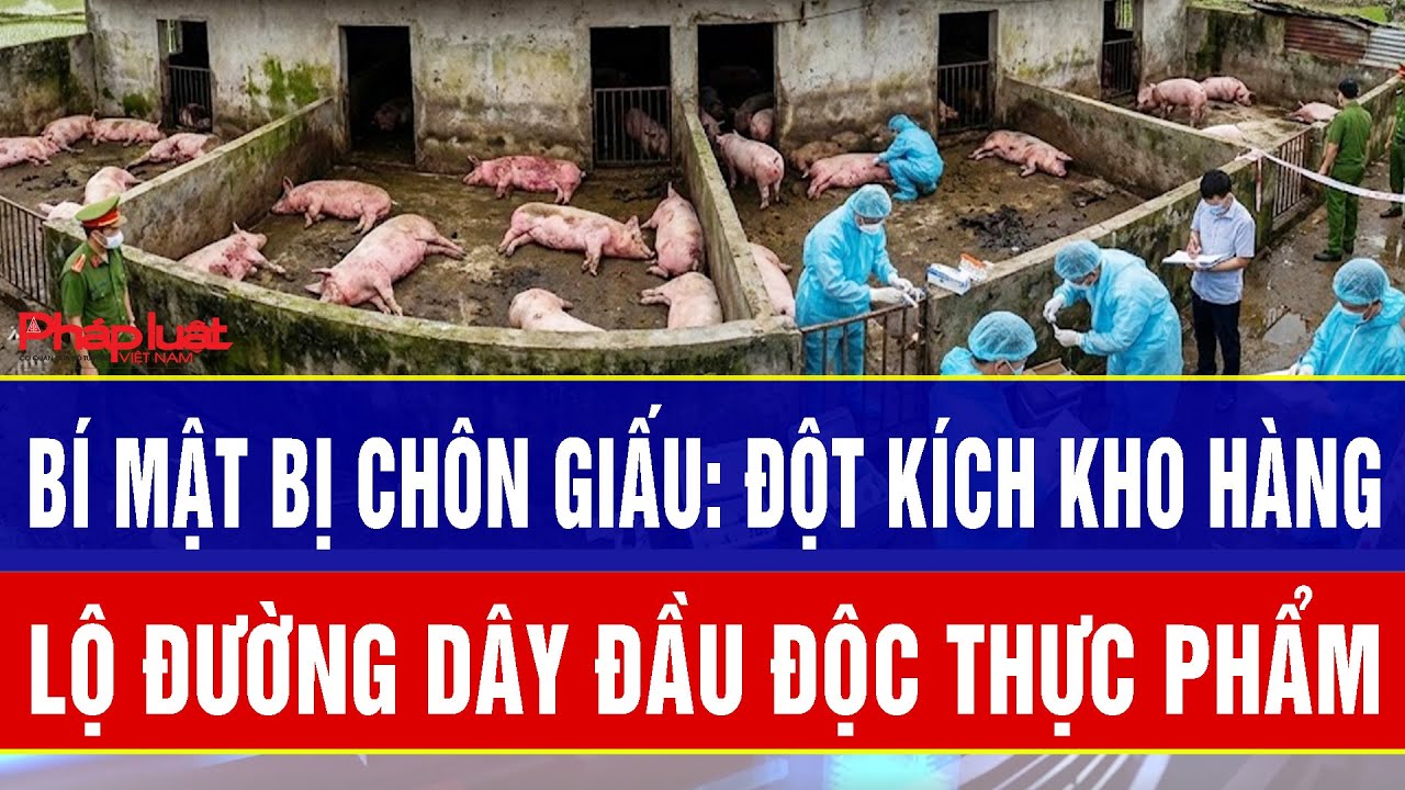 Điểm nóng trưa 8/1: Rúng động bí mật bị chôn giấu: Đột kích kho hàng, lộ đường dây đầu độc thực phẩm