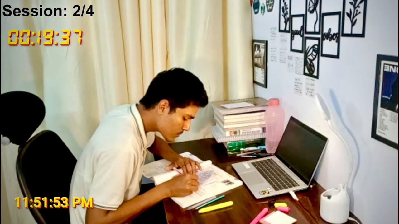 Study With Me Live| MBBS Student | Pomodoro 50/10 | Rain sound.