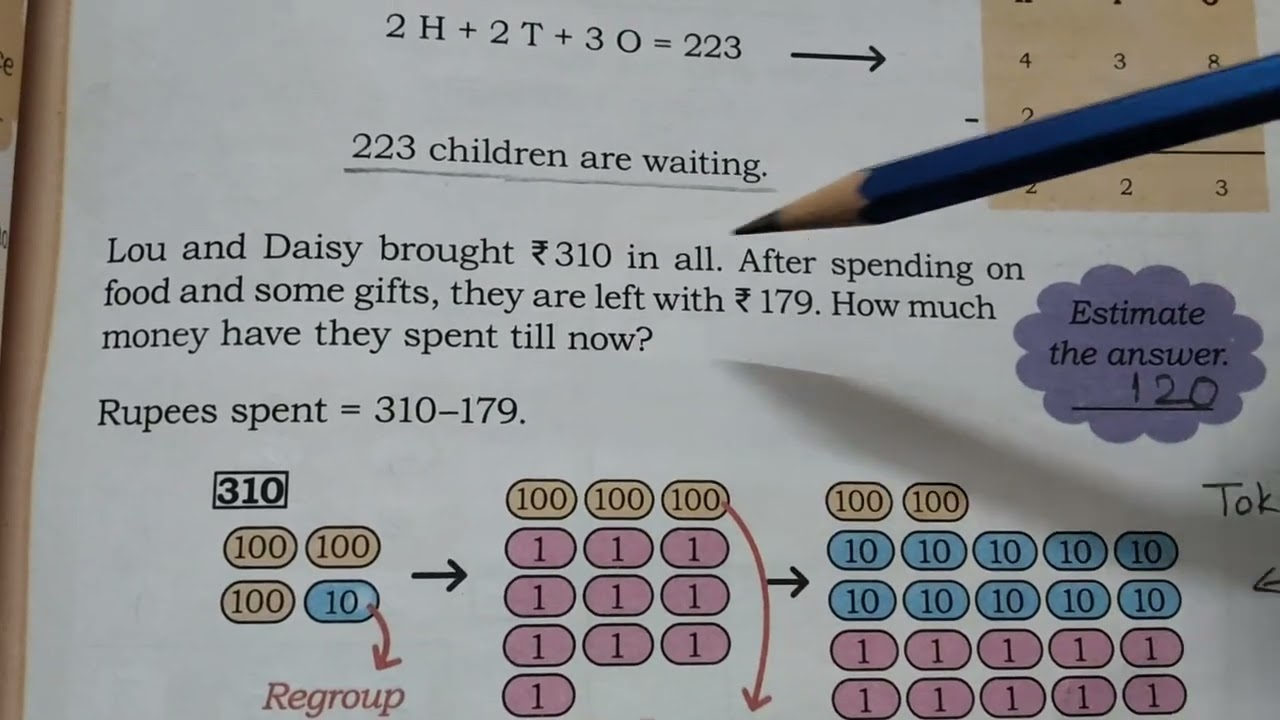 VIDEO 230, MATHS MELA, NCERT MATHS CLASS 4, CHAPTER 7 THE CLEANEST VILLAGE PART 5