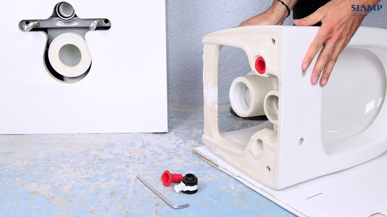 Installation Cuvette carénée - Abattant SIAMP