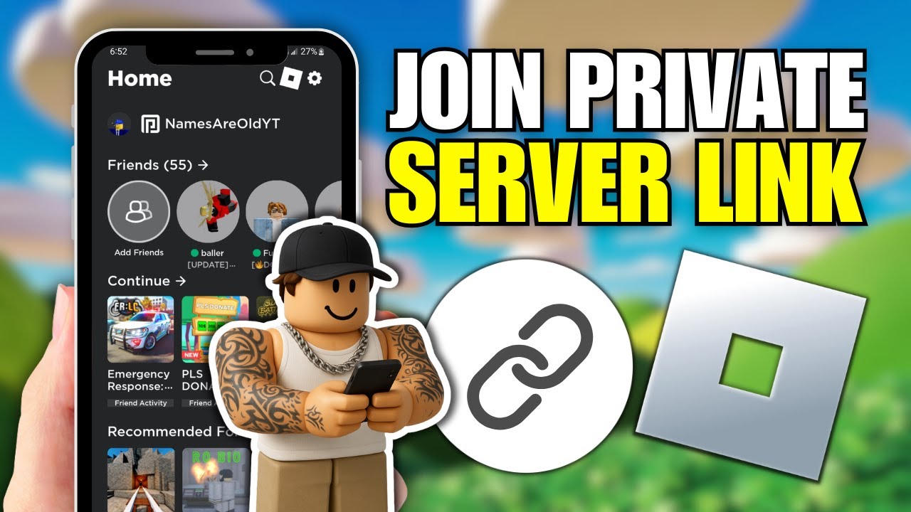 Как присоединиться к приватному серверу в Roblox (мобильная версия)