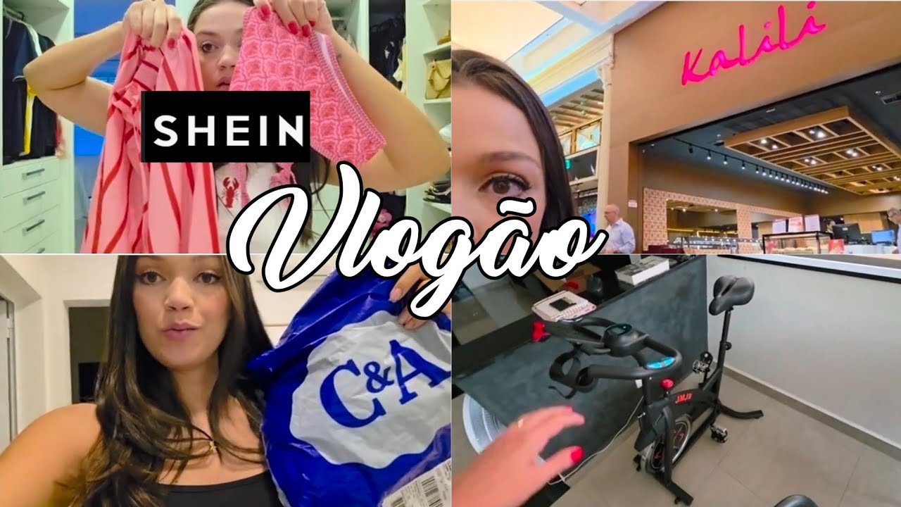 Vlogão - Restaurante do Jacquin, muitas comprinhas, compras na Shein, rotina, comprei uma bicicleta