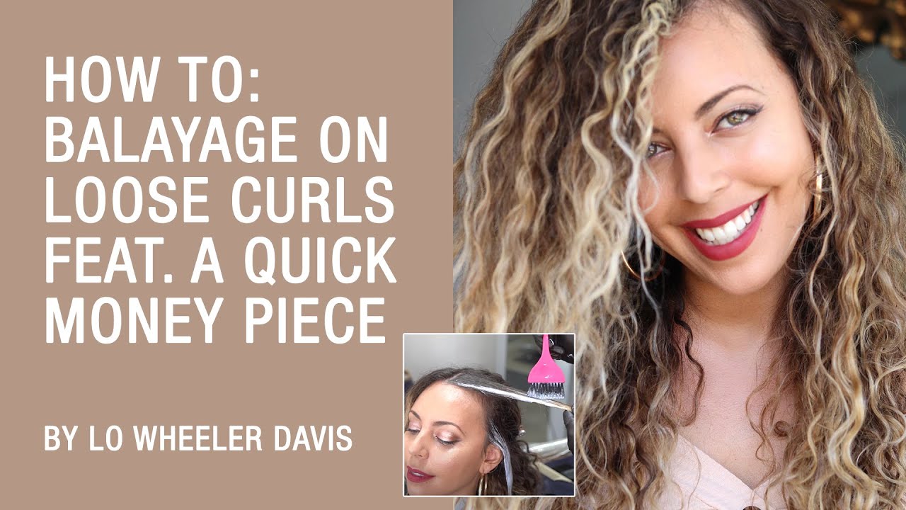 How To: Balayage On Loose Curls Feat. A Quick Money Piece By Lo Wheeler Davis | Kenra Color