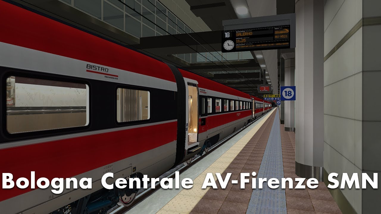Bologna Centrale AV-Firenze SMN (Frecciarossa 1000) Annunci Open Rails