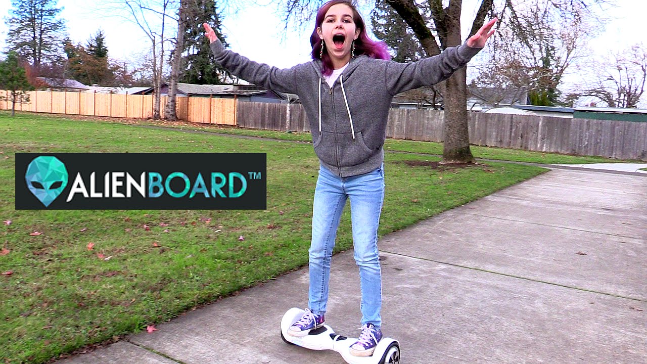 HOVERBOARD AlienBoard Mini Segway Review and Play | RadioJH Audrey
