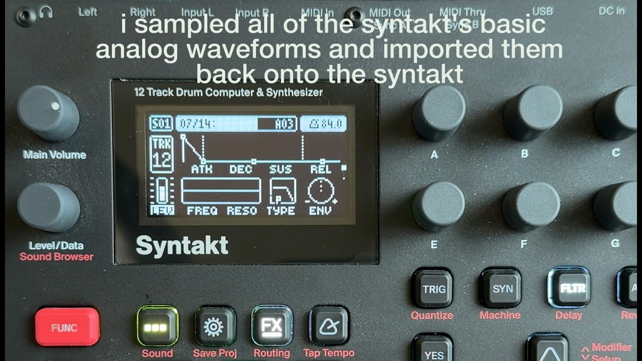 the audio dump - proof of concept // Syntakt 1.4