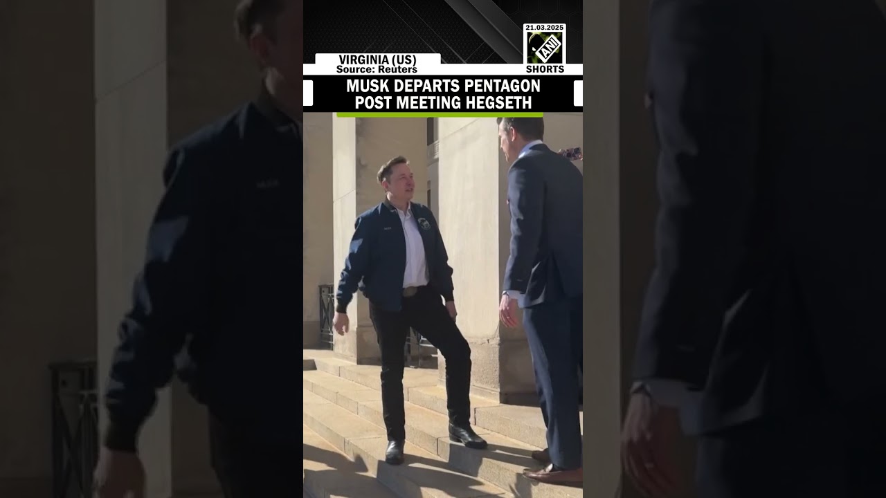SpaceX CEO Elon Musk departs Pentagon after meeting with Defense Secretary Pete Hegseth