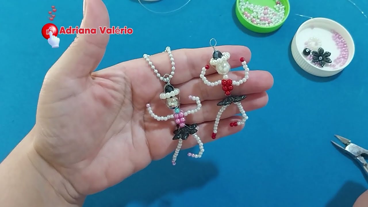 Como fazer chaveiro Bailarina de perolas