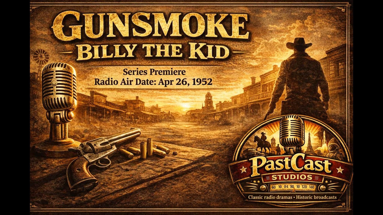 Old Time Radio - Gunsmoke Episode 1 Billy the Kid on Past Cast Studios