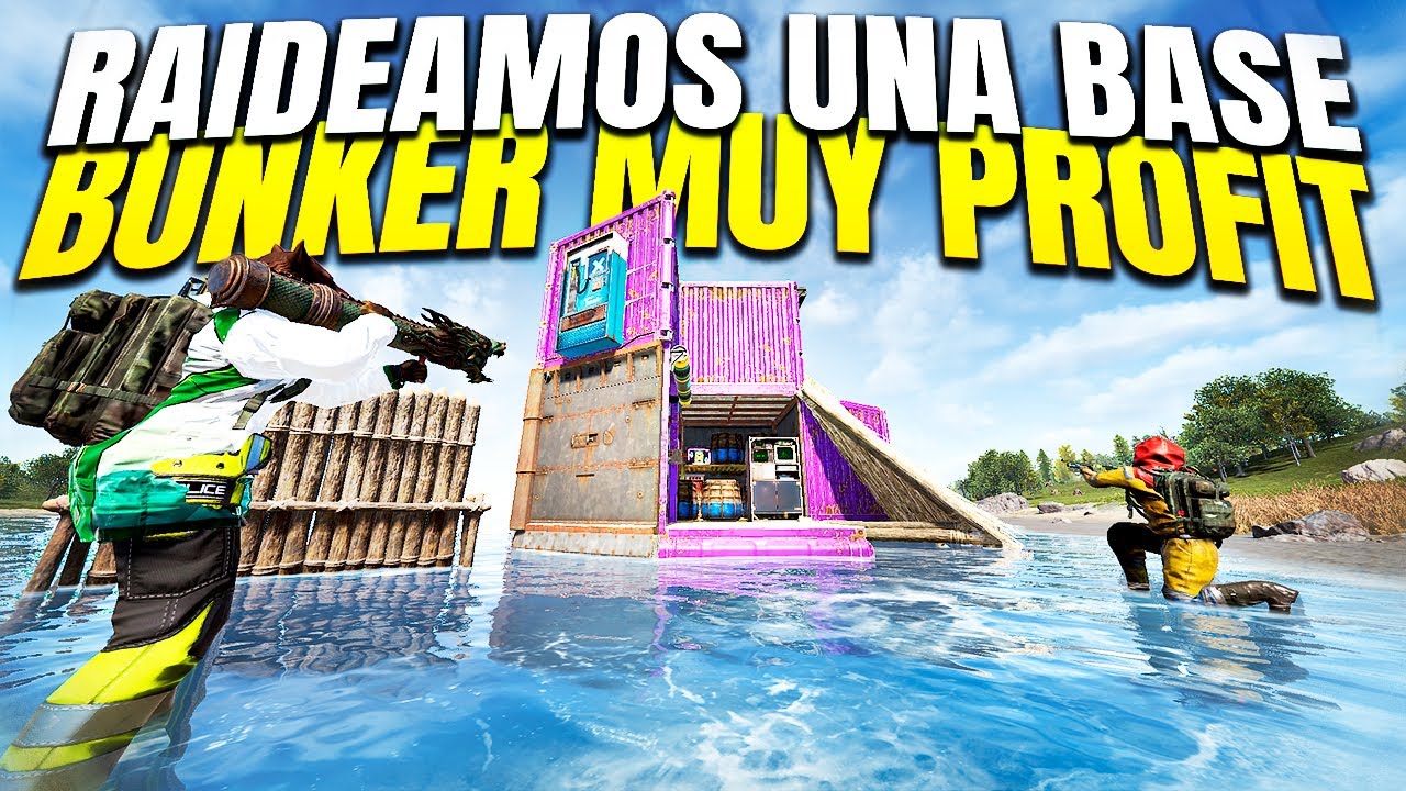 RAIDEAMOS una BASE BUNKER muy PROFIT - RUST - Gameplay espa&ntilde;ol