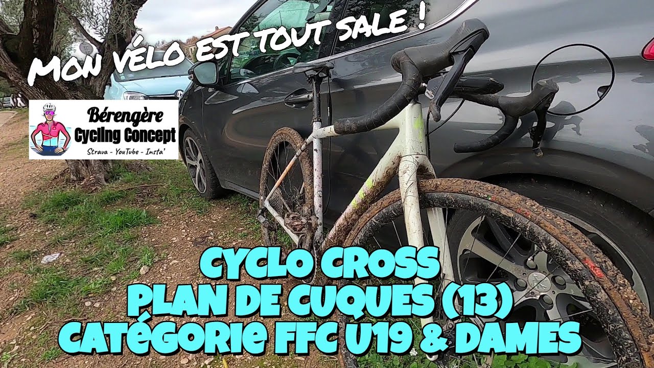 CYCLO CROSS à PLAN DE CUQUES (13) - Un ENFER de ROULER sur ce TERRAIN GLISSANT !