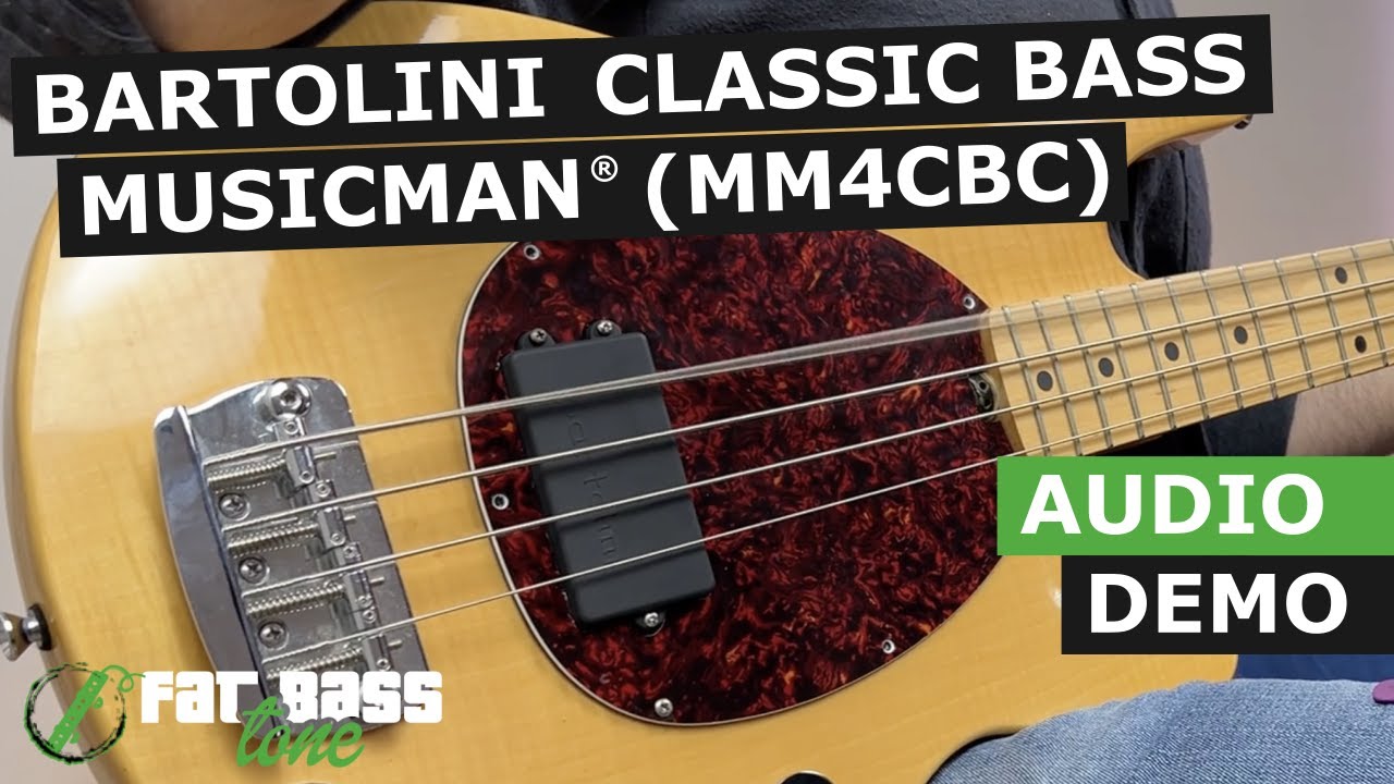 Bartolini Classic Bass Dual Coil (MM4CBC) Music Man&reg; Bass Pickup Demo