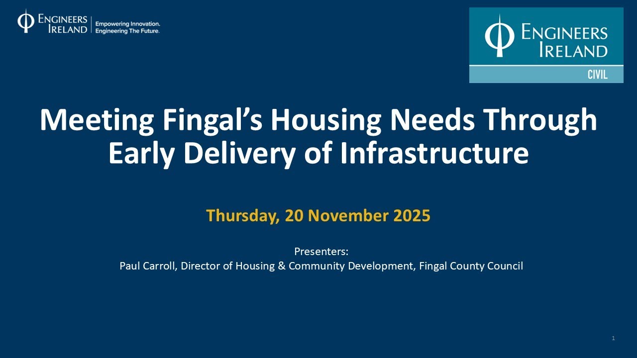 Meeting Fingal’s Housing Needs Through Early Delivery of Infrastructure