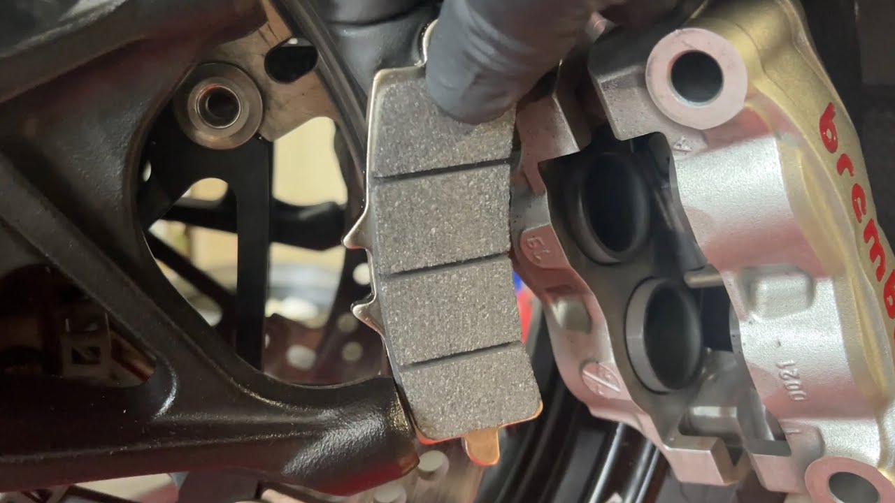 Changing Front Brake Pads on Panigale V4