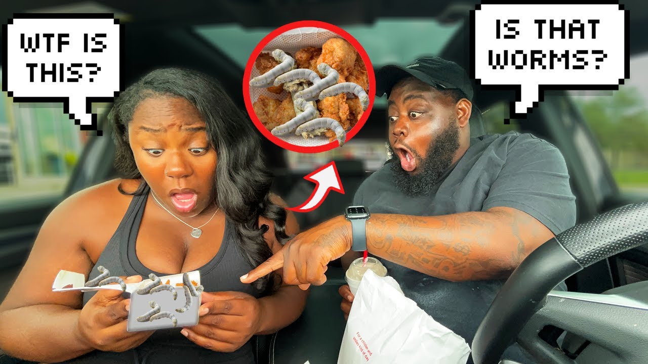 PUTTING LIVE WORMS IN MY WIFE'S FOOD PRANK *INSANE REACTION*
