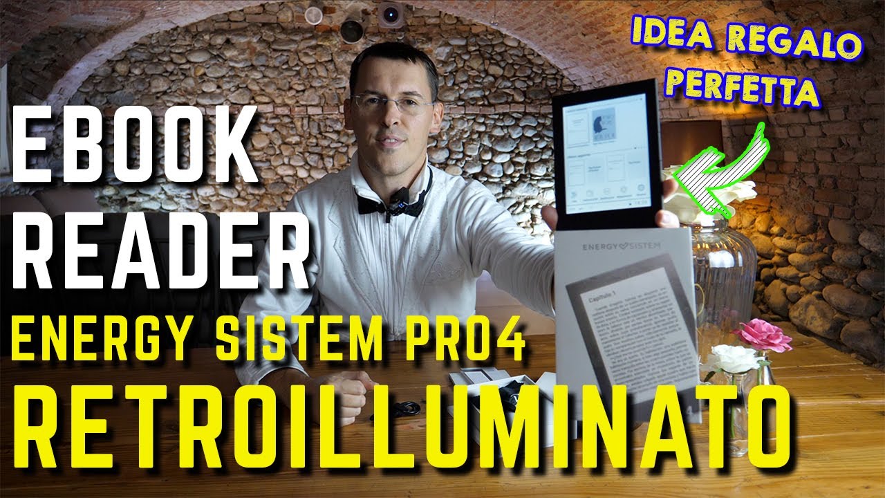 EBOOK READER RETROILLUMINATO idea regalo per chi ama leggere - PRO4 Energy Sistem