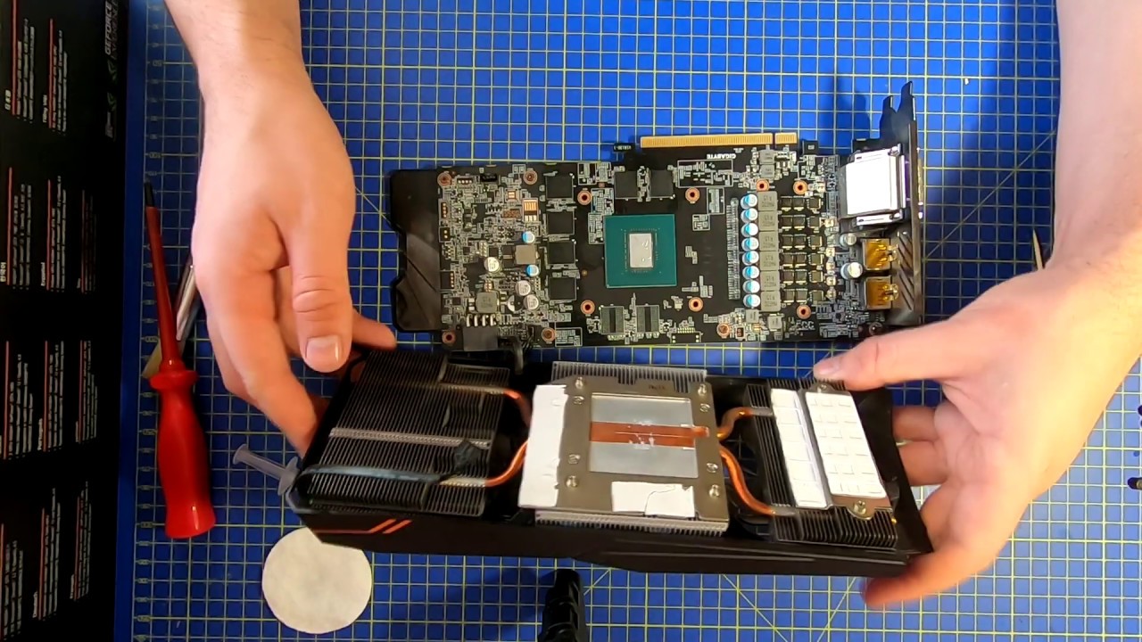 Разбираем и меняем термопасту на Gigabyte AORUS GTX 1060 6GB / Thermal Compound Upgrade