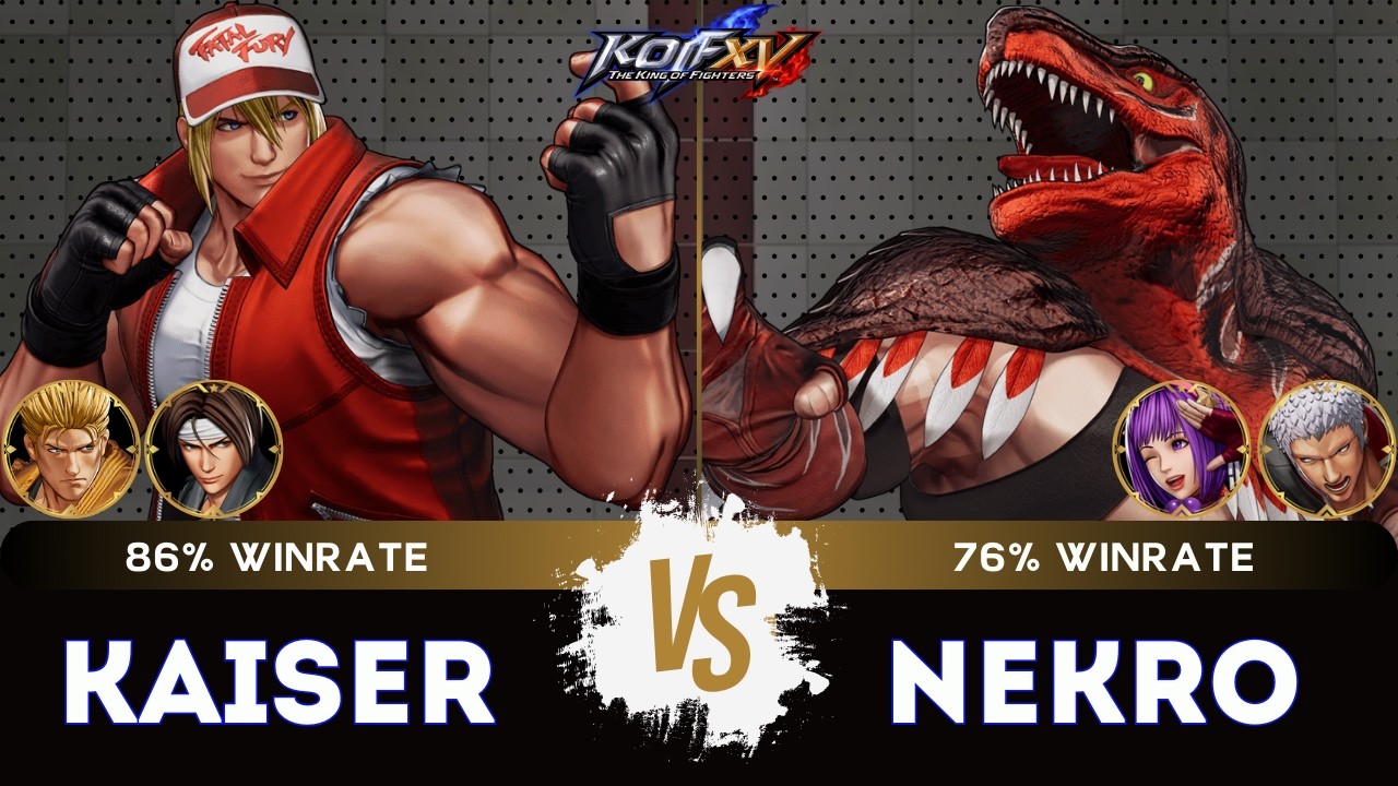 KOF XV ▰ KAISER (Terry/Kyo/Ryo) 🆚 NEKRO (Athena/Dino/O.Yashiro) 🎞️Replay Match - 2/26