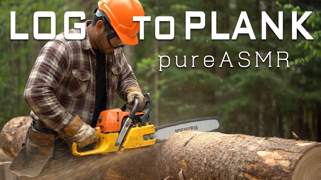 Satisfying Wood Transformation &ndash; From Log to Lumber | Real ASMR Woodworking