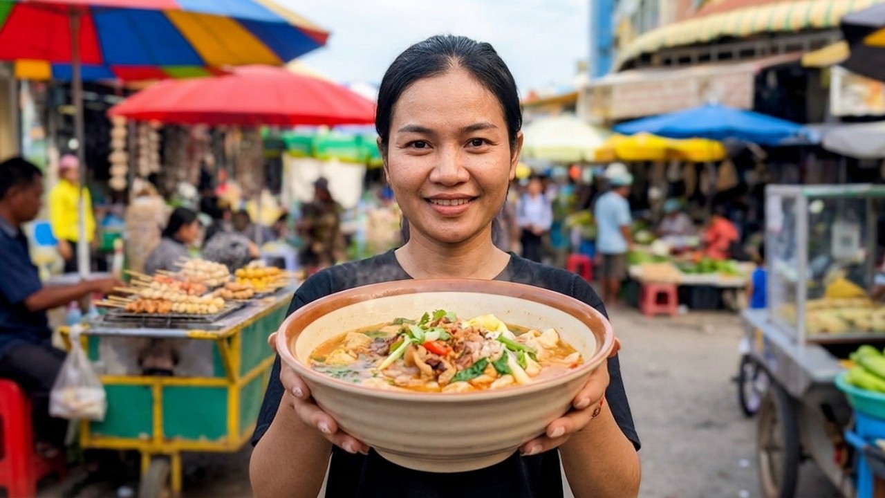 Delicious Street Food Walk Tour in Cambodia — Explore Cheap Eats and Real Life in Developing Country