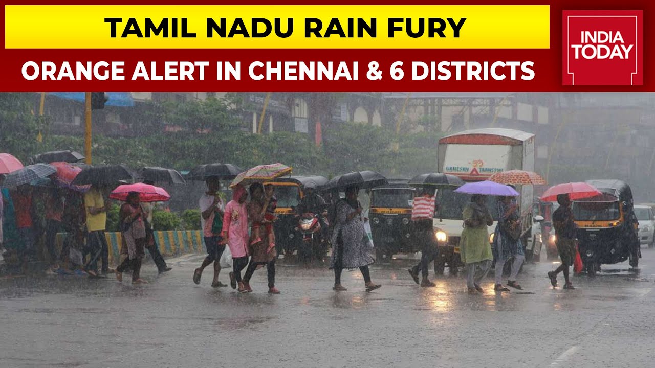 Tamil Nadu Rain Fury: IMD Issues Red Alert In 10 Districts, MeT Department Predicts Heavy Downpour