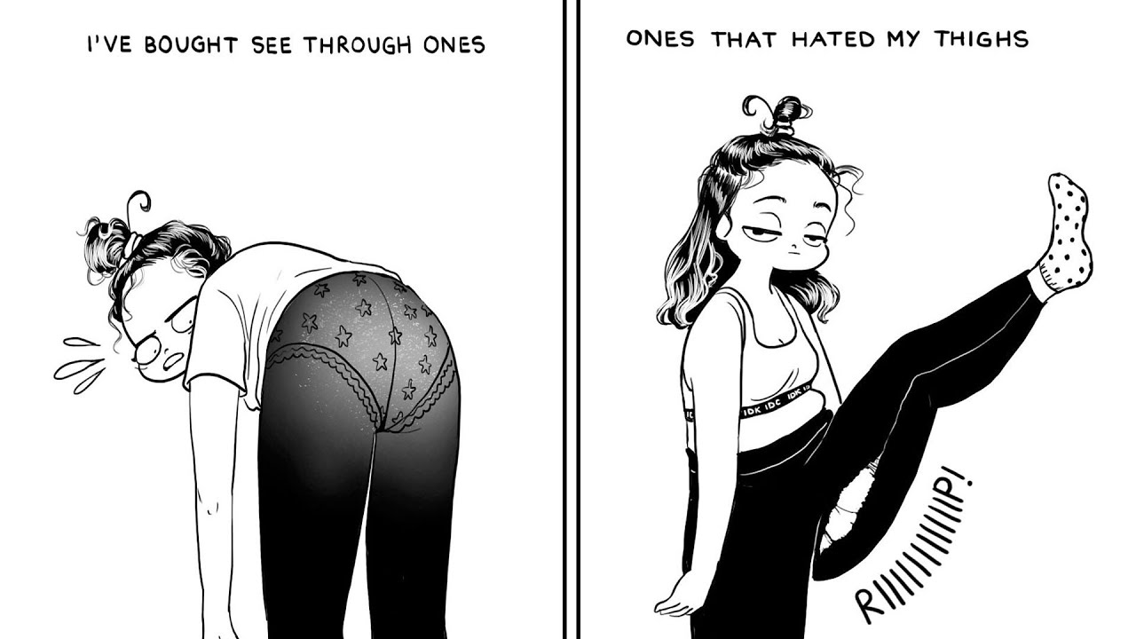 Adorable Comic Depicting The Difficulties Women Face In Daily Life 🔥 || Girl Problems Comics #2