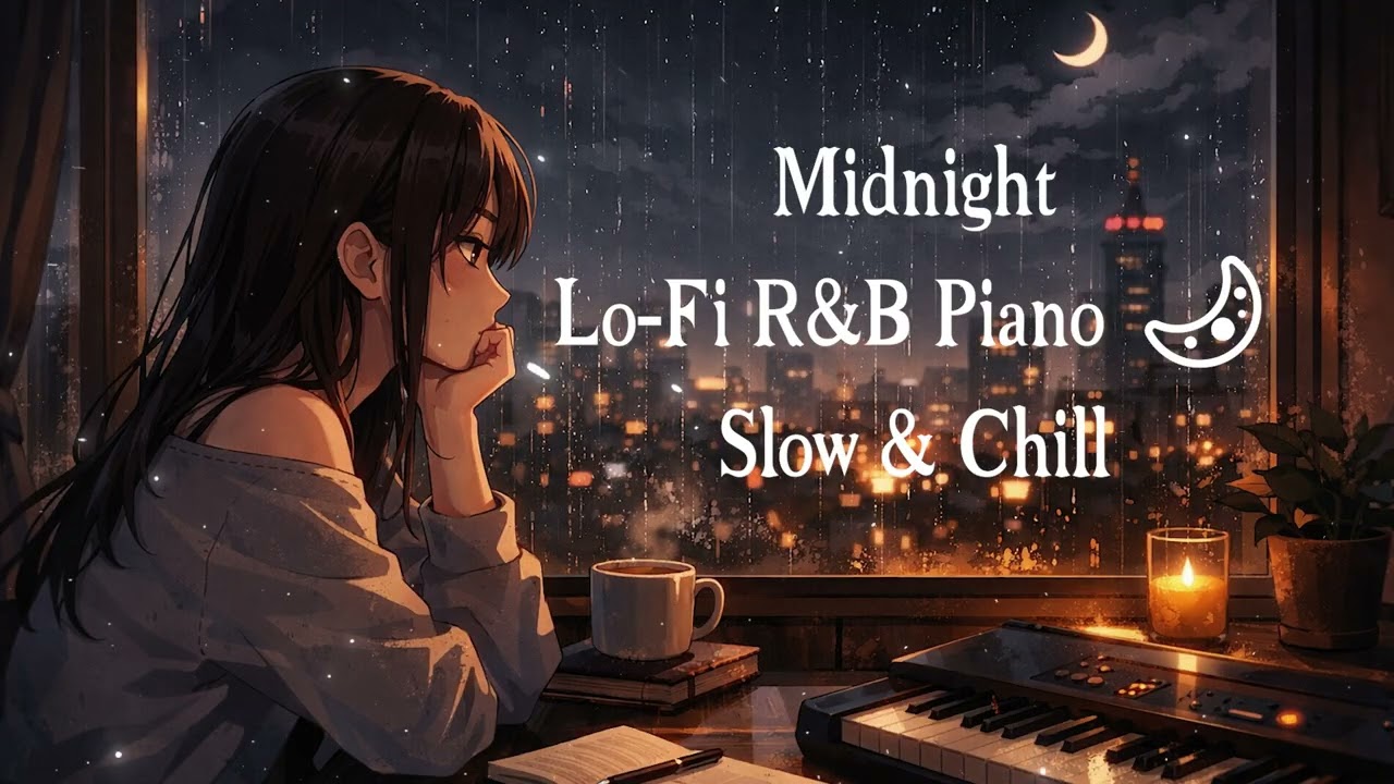 Midnight Lo Fi R&B Piano 🌙 Slow & Chill
