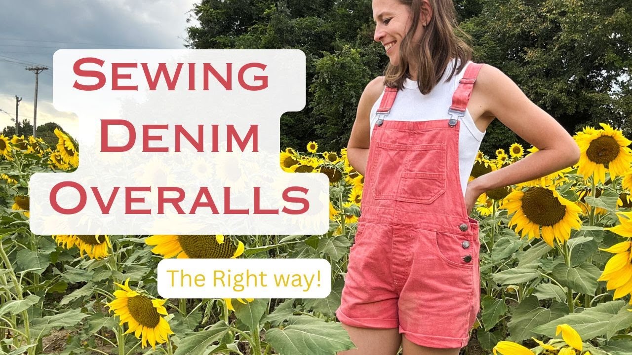 Sewing Denim Overalls #sewingoveralls