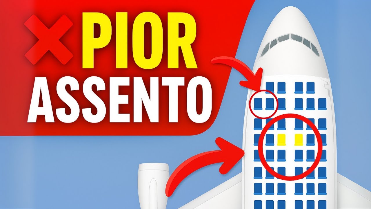 ❌ O PIOR assento do avi&atilde;o que voc&ecirc; NUNCA deve escolher!🚨