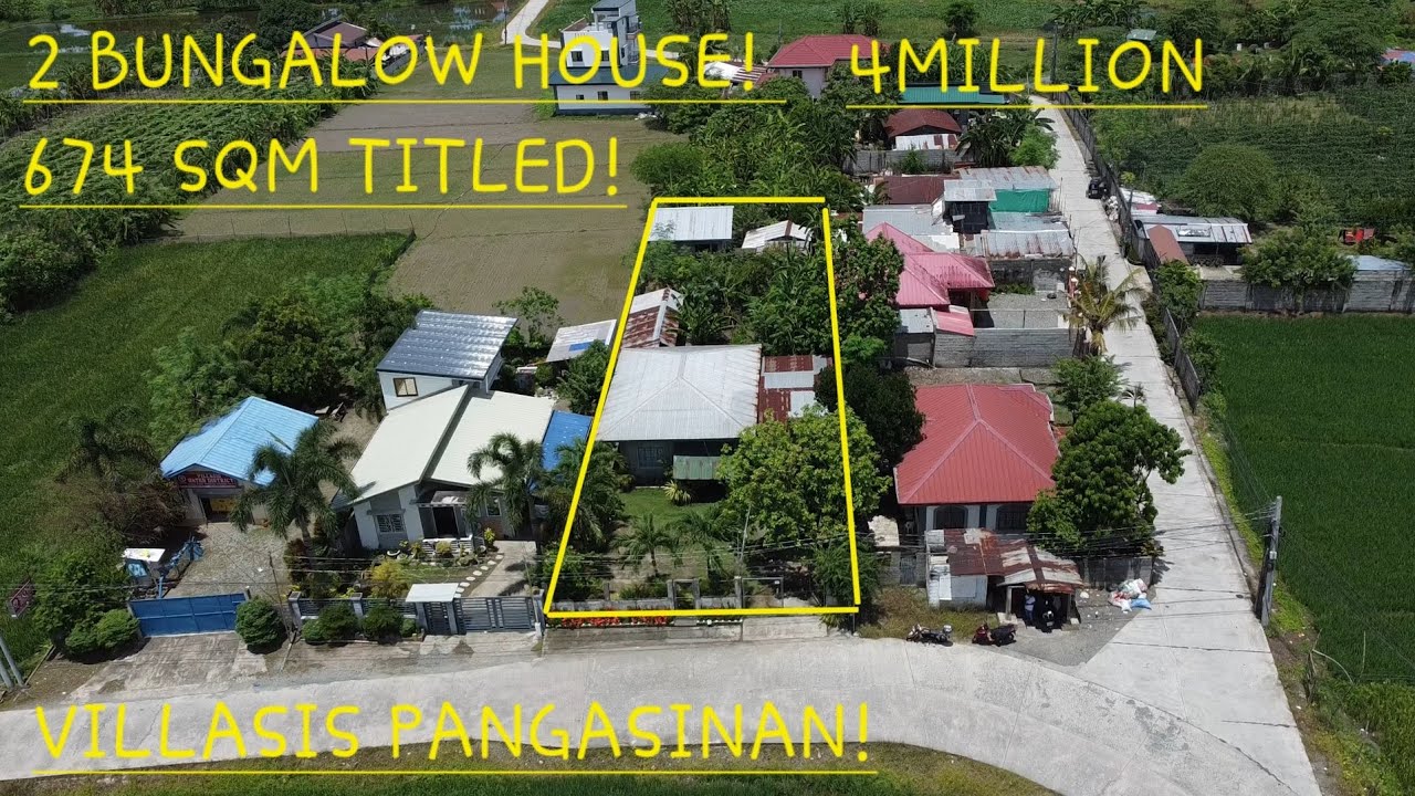 #vlog #777 2 BUNGALOW HOUSE AND LOT 674 SQM VILLASIS PANGASINAN 4 MILLION!