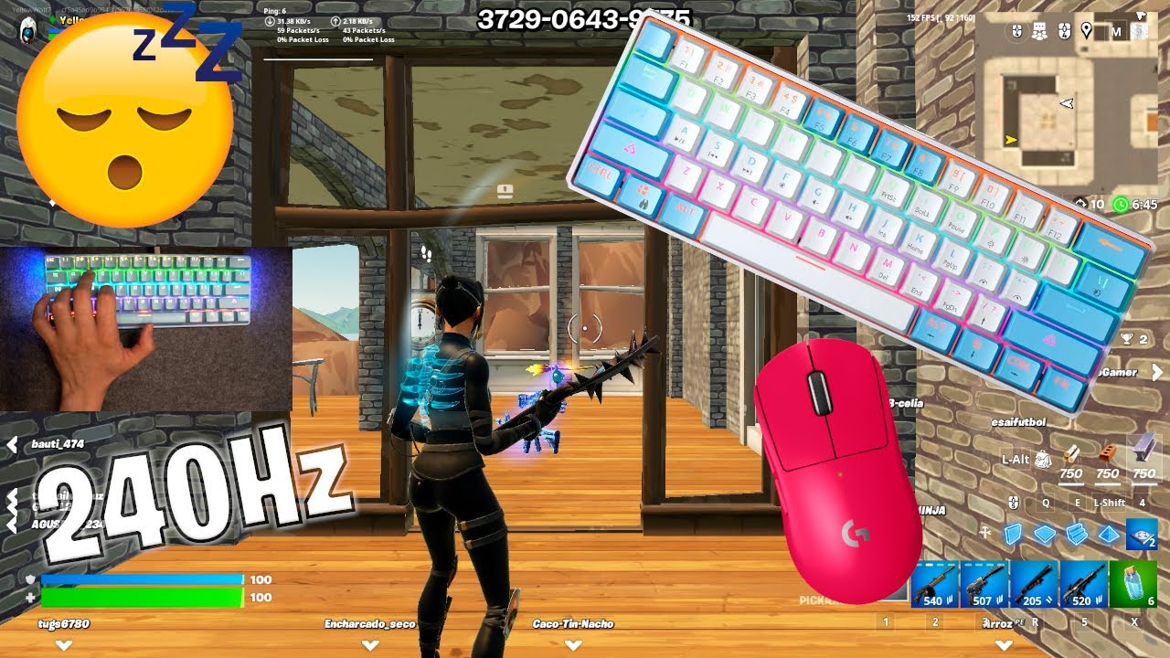 Mucai MK61 Unboxing ASMR 😴 tilted zonewars Gameplay ⭐ Satisfying Keyboard Fortnite 240 FPS 🏆