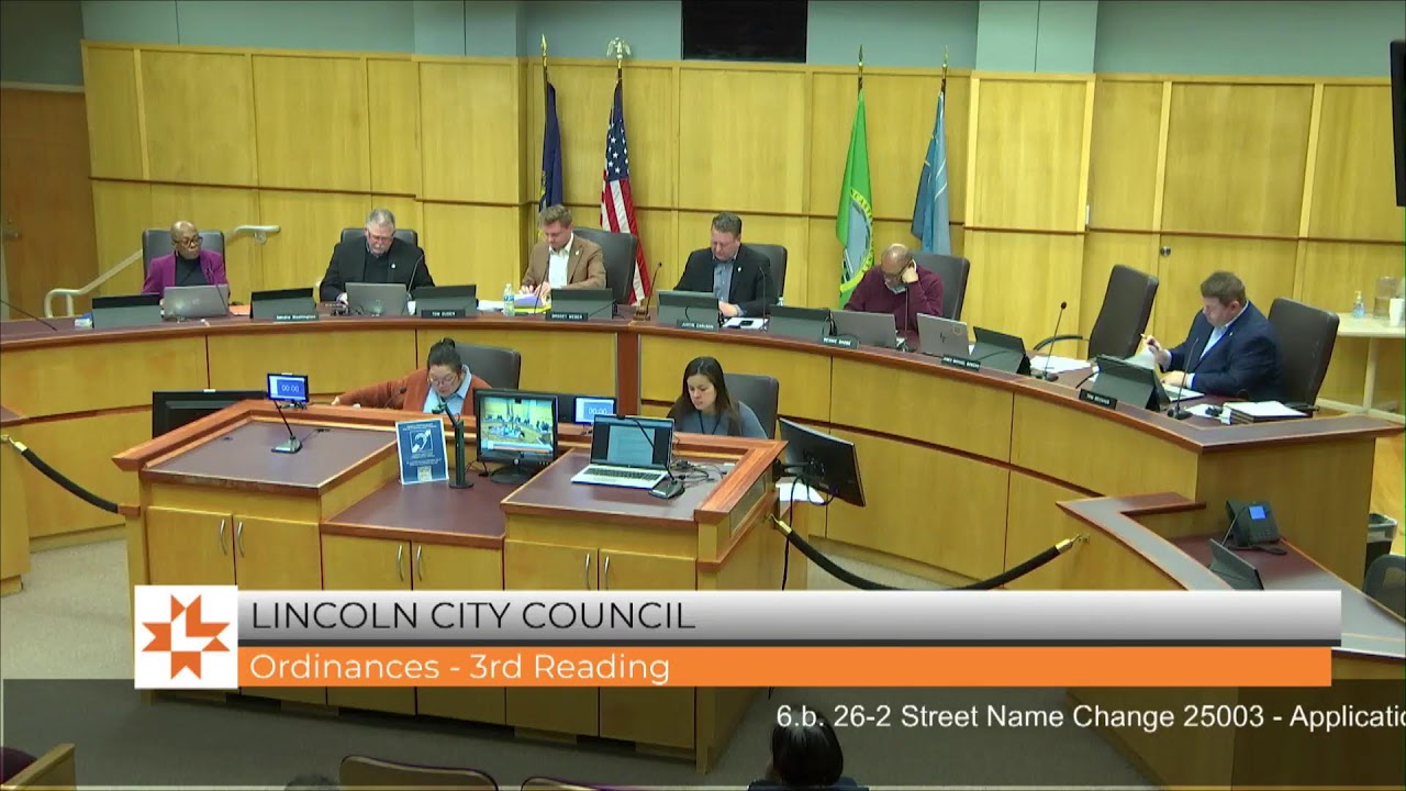 Lincoln City Council Meeting January 26, 2026