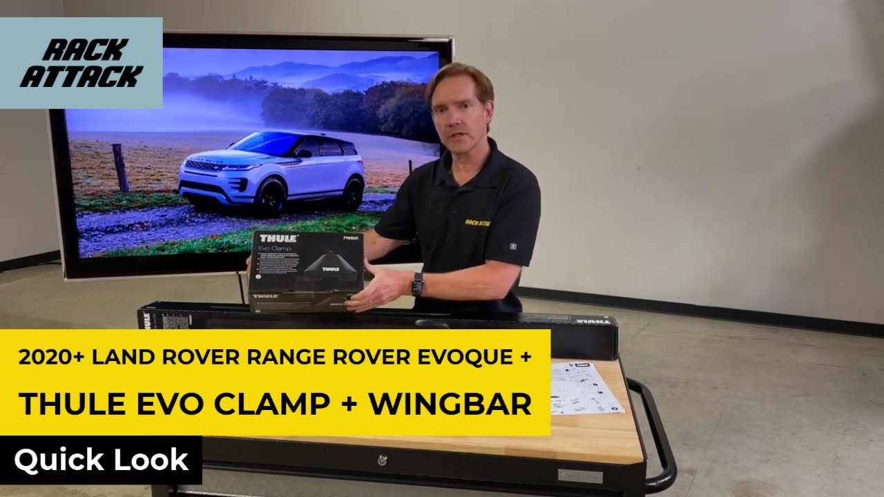 2020+ Land Rover Range Rover Evoque with Thule Evo Clamp + WingBar Evo Roof Rack System