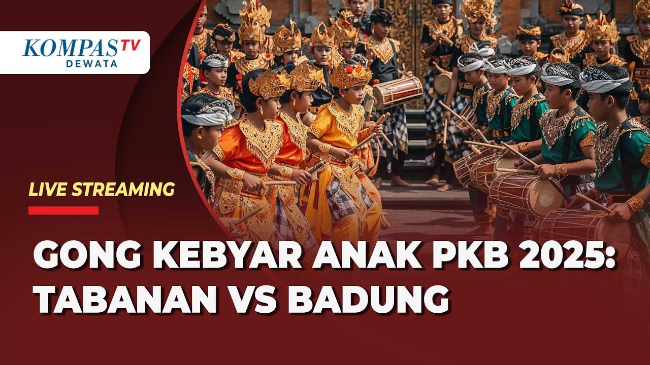 [LIVE] Parade Gong Kebyar Anak 2025: Bakat Cilik dari Tabanan dan Badung