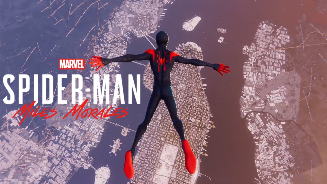 Spider-Man: Miles Morales - Flying Across New York (Infinite Venom Glitch) (PS5 4K 60FPS)