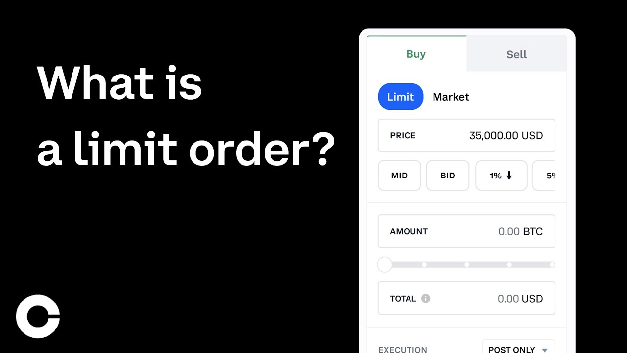 Coinbase Advanced Trading: What is a limit order?