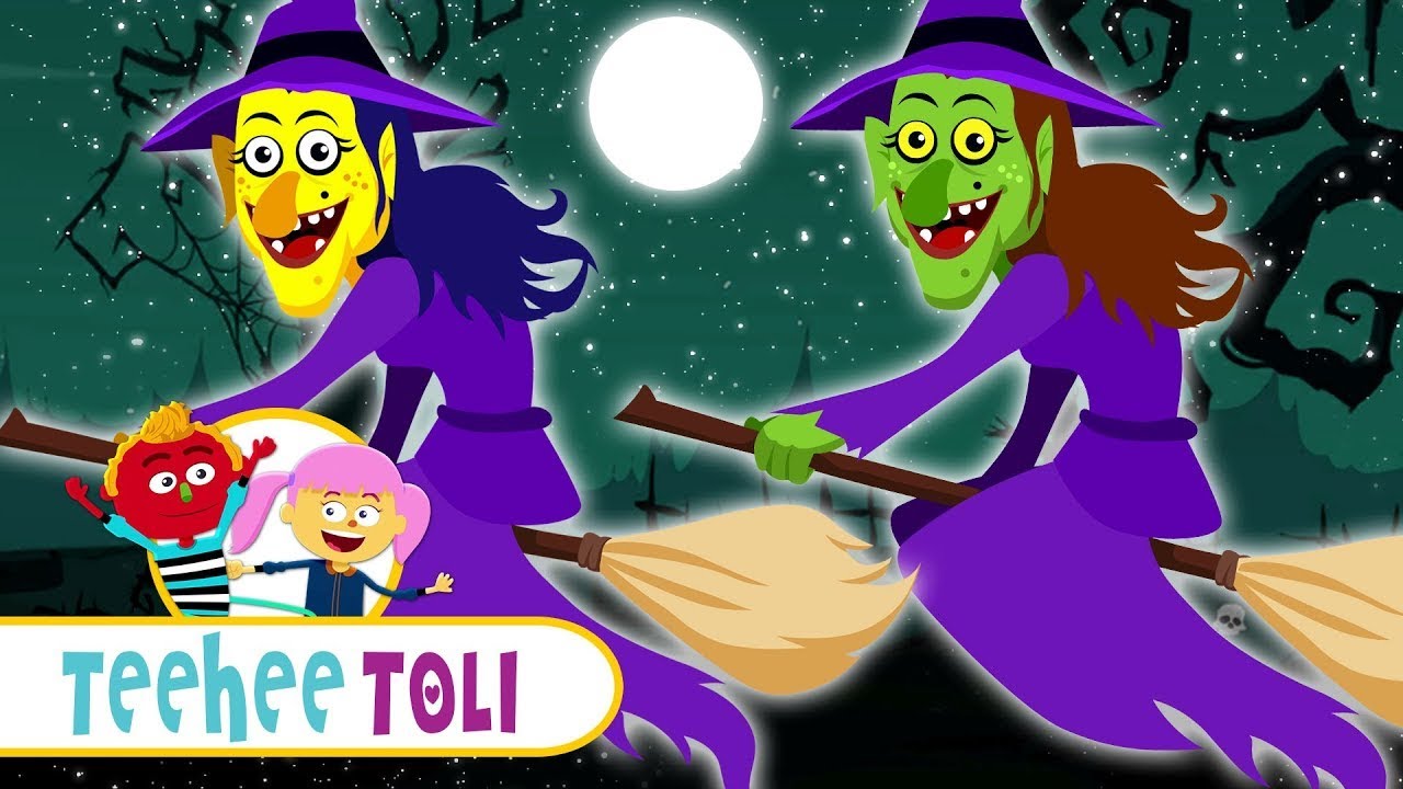 Teehee Toli | Teen Rangeen Chudail | Three Little Witches | Hindi Rhymes