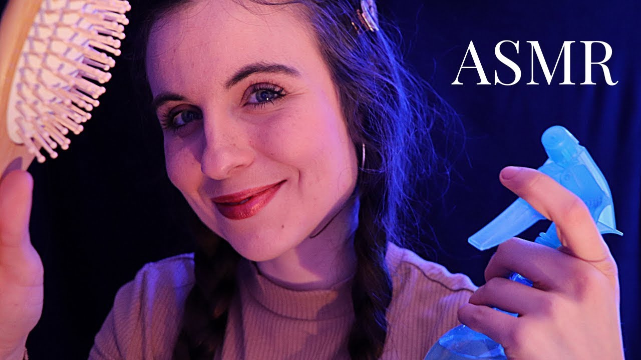 ASMR FRANCAIS 🌙 - Une coiffeuse bavarde et rigolote (hair sounds, scalp massage, ...)