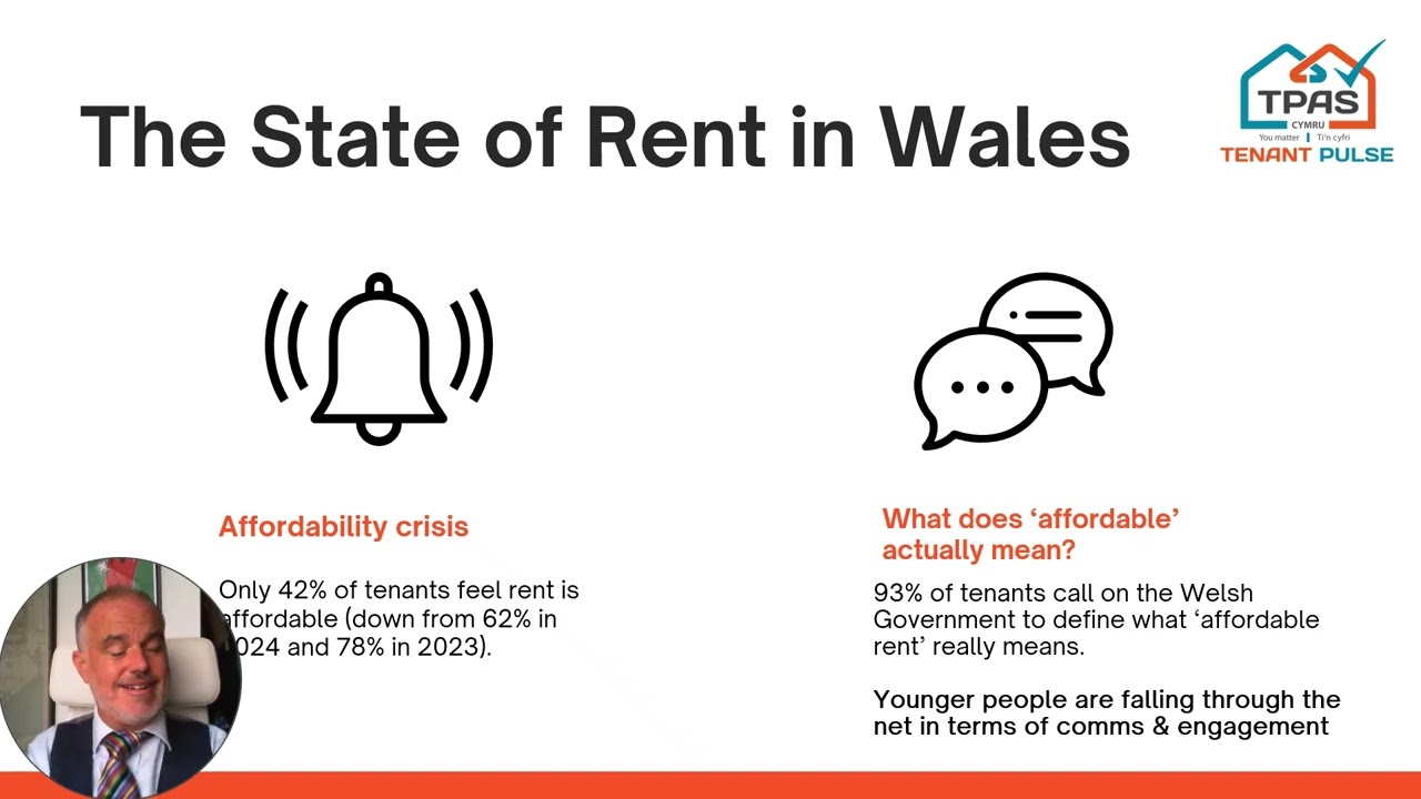 What Tenants said about Rent & Affordability :  TPAS Cymru Tenant Pulse 2025 debrief