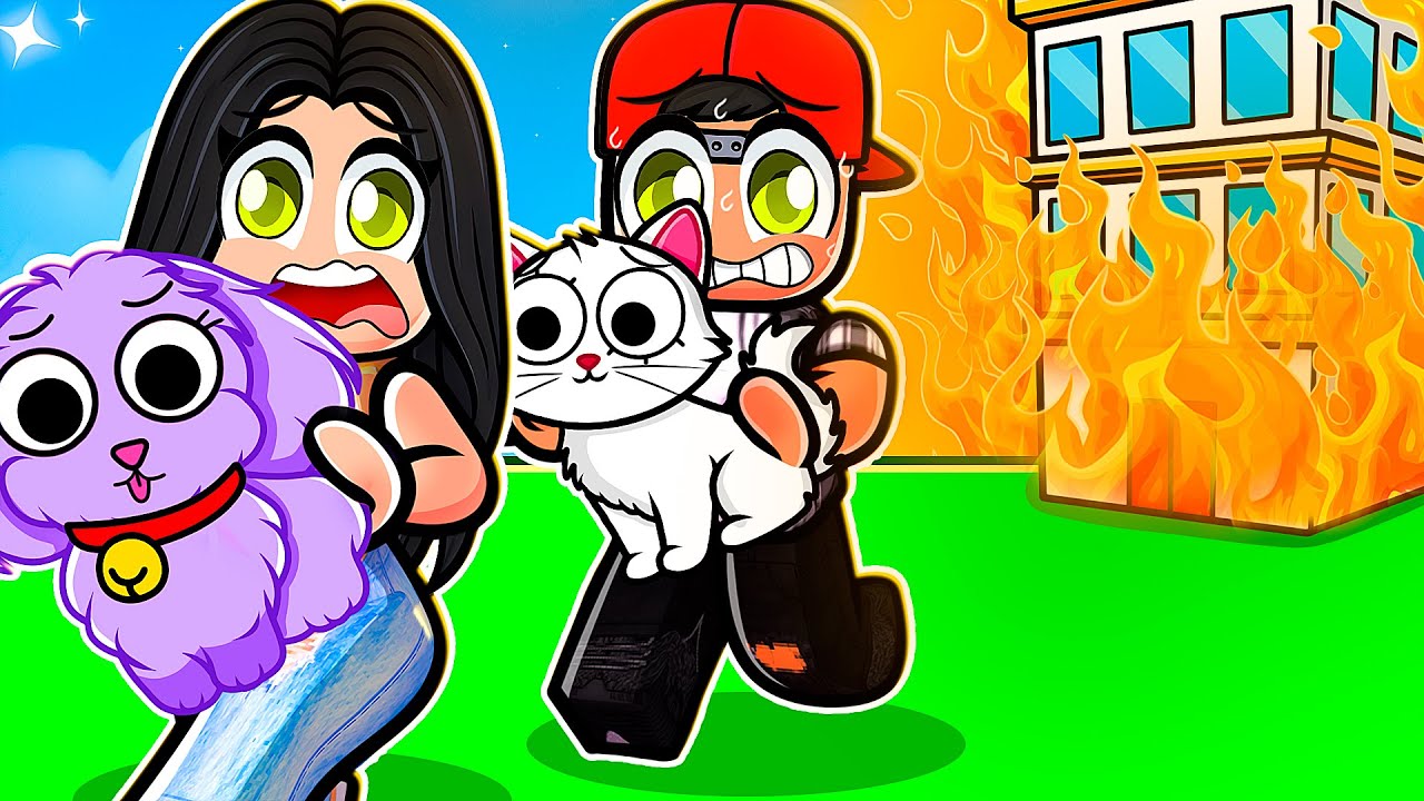 Мы пытались спасать животных до того, как эта башня в Roblox рухнула… 😱