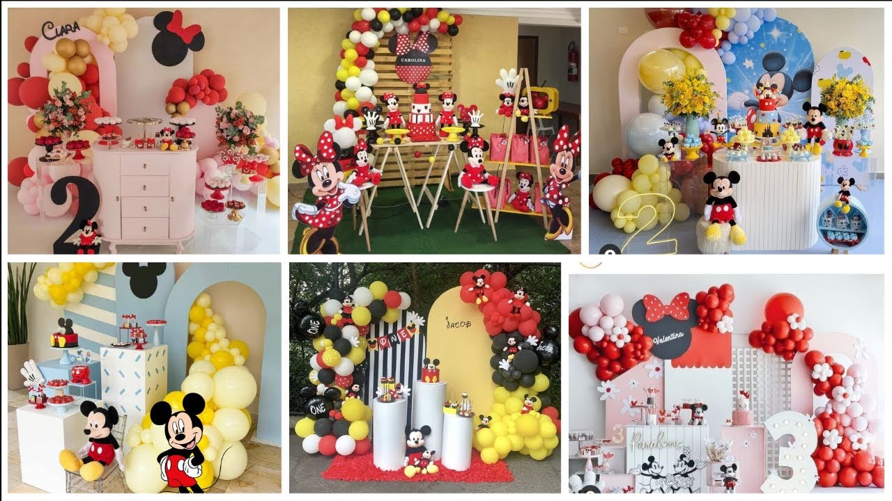Latest Mickey Mouse Theme Birthday Decoration Ideas 2025|| Mickey Birthday Decoration Ideas at Home