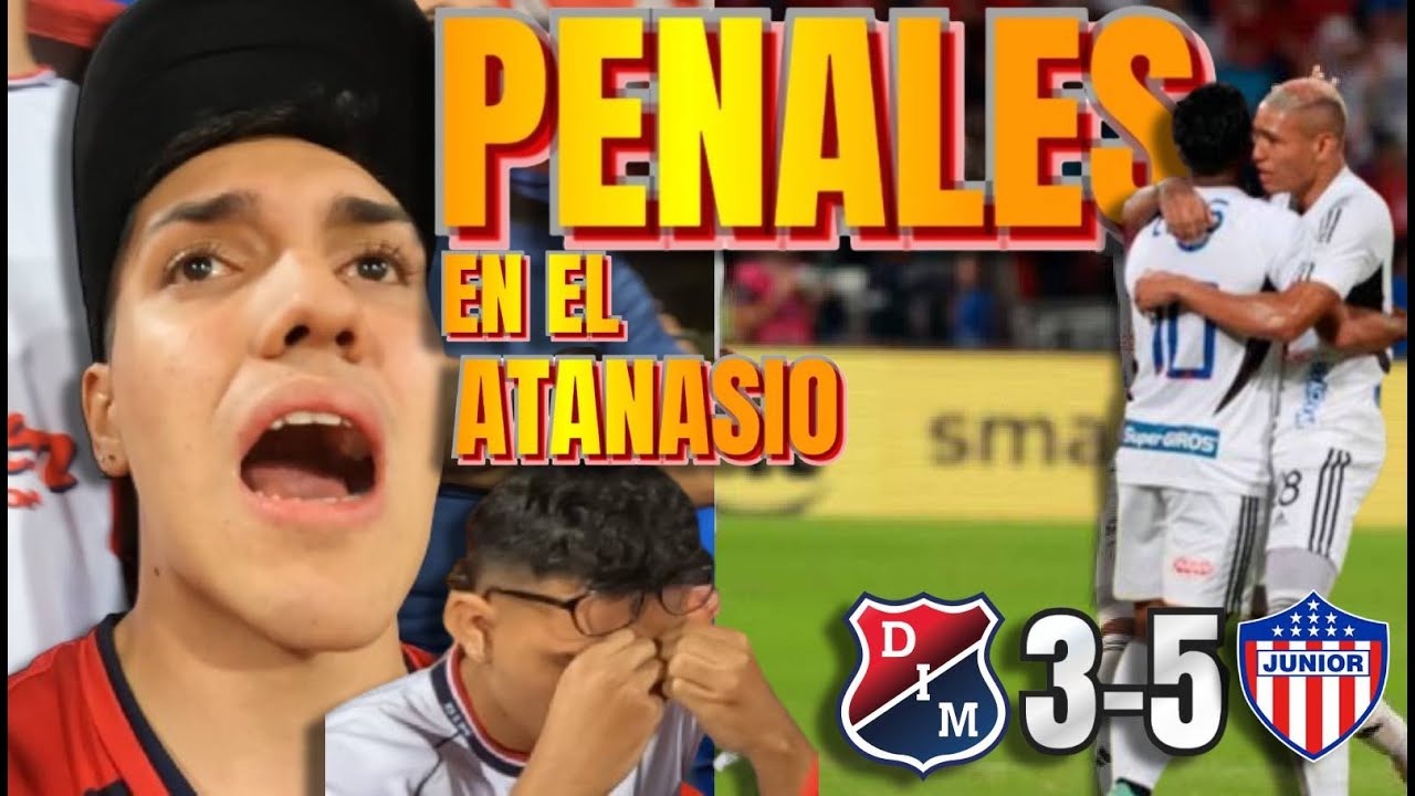 MEDELLÍN 3-5JUNIOR || Hinchas del DIM Reaccionan en el estadio