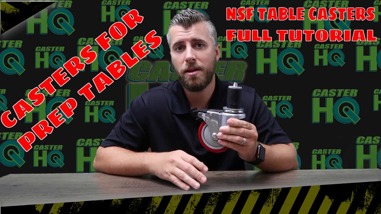 How to add Wheels to any Kitchen Prep Table & Stainless Prep Table!